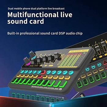 1 PCS K500 звукови ефекти борда ABS микрофон гласов чейнджър звукова карта за телефон / компютър
