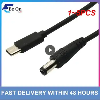 1 ~ 5PCS Тип C към DC Boost кабел DC 5V до 12V WiFi към Powerbank кабелен конектор USB кабел Boost конвертор за Wifi рутер модем