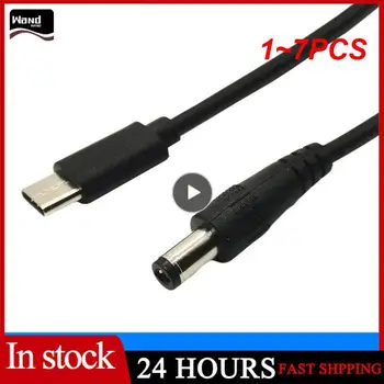  1 ~ 7PCS 1m USB 3.1 Тип C USB-C мъжки към DC 5.5X2.5mm Мъжки захранващ жак Удължителен кабел за зареждане Адаптер за зареждане (Тип c до