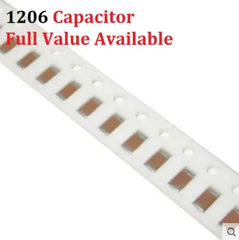 100PCS 1206 SMD кондензатор