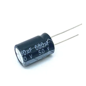 10PCS Higt качество 50V680UF 13 * 20mm 680UF 50V 13 * 20 Електролитен кондензатор