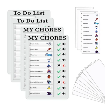 16 парче преносим контролен списък съвет контролен списък скучна лист плановик Daily Planner Домакинска работа да се направи лист сменяеми за многократна употреба