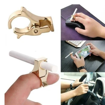 2020 Мода ръка цигара притежателя цигара пръст пръстен ръка багажник за пушене клип Държач за филтри