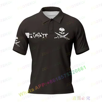 2022 Ново ROSTI Скелет Лятна мъжка поло риза Cycing Jersey Тениска F1 Racing къс ръкав мода фитнес спортна риза