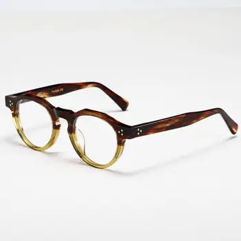 2023 Сладък високо качество мода кръгли очила рамка реколта Унисекс оптични рецепта луксозна марка TVR ARNEL елегантна рамка