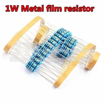 20pcs / lot 1W Метален филмов резистор 1% 0.1R ~ 1M
