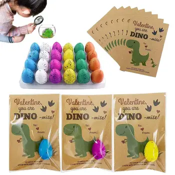 24 пакет подарък магия излюпване отглеждане динозавър яйце лечение деца рожден ден парти полза бебе душ гост подарък образователни играчки