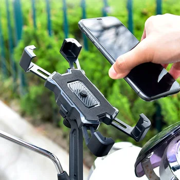360° Преглед на държача за телефон за велосипеди Удароустойчив мотоциклет за монтиране на мобилен мобилен телефон ЗА YAMAHA JOG rr 3kj LC135 Величество 125 250 400