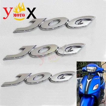3pcs/комплект ABS 3D хром газ гориво емблема предна рамка значка стикери Стикер лого символ знак за YAMAHA скутер JOG100CC JOG