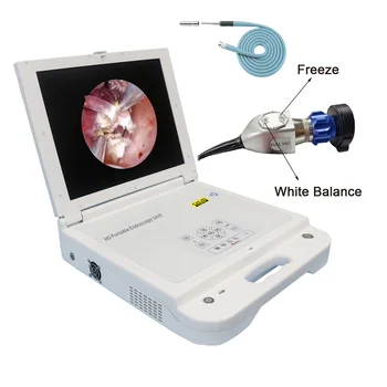 4 в 1 медицинска система за изображения Full HD преносима ендоскопска камера единица ендоскоп камера система монитор LED източник на светлина HD рекордер