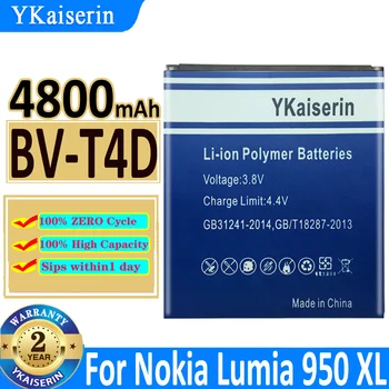4800mAh YKaiserin батерия BV-T4D за Nokia Microsoft Lumia 950 XL CityMan Lumia 940 XL RM-1116 RM-1118 BVT4D Bateria