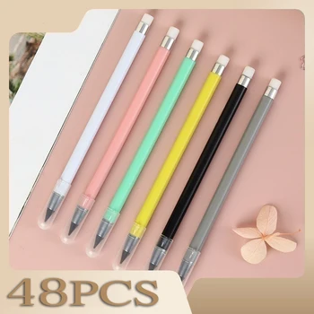48PCS безмастилен молив за многократна употреба вечен молив с гумичка моливи завинаги молив без мастило за дома училище офис
