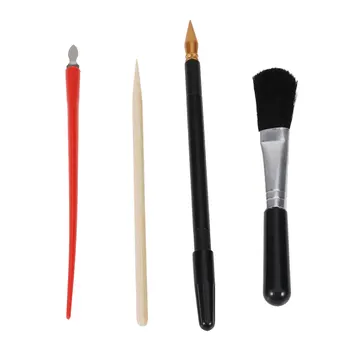 4PCS Многофункционален траен инструмент за боядисване на надраскване Писалка за драскотини за художествени проекти DIY занаятчийска живопис оцветяване играчка