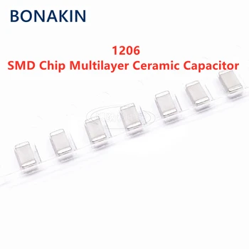 50PCS 1206 18PF 50V 100V 250V 500V 1000V 2000V 3000V ±5% 180J C0G NPO SMD чип многослоен керамичен кондензатор