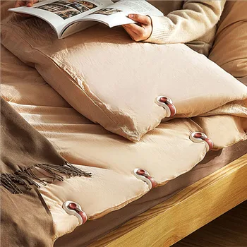 6 бр / комплект Неплъзгаща се завивка Quilt Клипове Пластмасови одеяла Закопчалка Clip Non-хлъзгане легло покритие Duvet лист фиксатор доставки