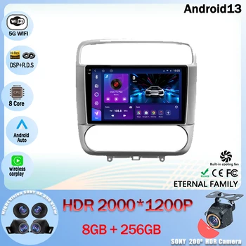 Android 13 За Honda Stream 1 2000 - 2006 Докосване GPS навигация за кола видео Smart Player стерео WIFI BT LET NO 2din 2din QLED