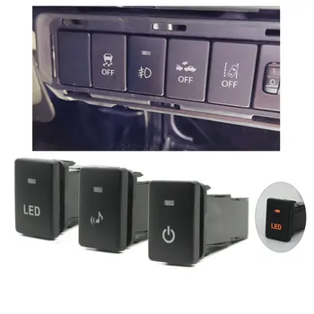 Car Orange LED DRL светлина опаковане радар за изключване на камерата музикален превключвател бутон за Toyota Land Cruiser PRADO Camry 50 Altis RAV4