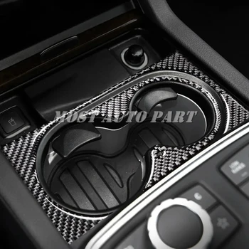 Carbon Fiber Console Cup Holder Cover For Benz GLE W166 Coupe C292 2015-2019 2 Модел Аксесоари за автомобили интериор Декорация на автомобили