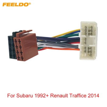 FEELDO Автомобилен CD радио аудио ISO кабелен адаптер за Subaru 1992+ Renault Traffice 2014+ Auto ISO Head Units Кабел