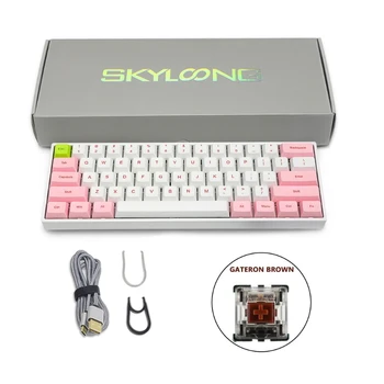 Gaming клавиатура SK61 за настолни PBT DYE сублимация Keycap замяна