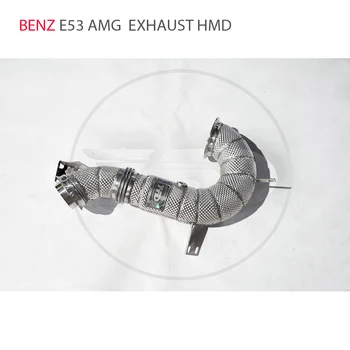 HMD Автомобилни аксесоари Изпускателен колектор за Mercedes Benz E53 AMG ауспух с каталитичен конвертор Downpipe