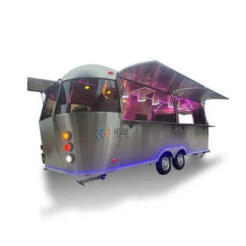 Mobile Cafe Food Trailer Vending Cart Factory Hot Sales Travel Camper Алуминиев въздушен ван ремарке