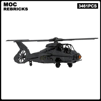 MOC Boeing-Sikorsky RAH-66 ВВС изтребител DIY строителни блокове събрание модел тухли дисплей творчески детски играчки подарък