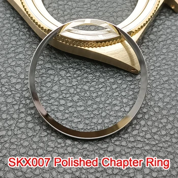 Mod SKX007 Watch Chapter Ring Fit SKX007 SRPD Dive NH35 NH36 Watch Case Замяна на твърд меден вътрешен пръстен, размер 30.3 * 27.3mm