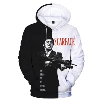 Movie Scarface 3D Print Hoodie Sweatshirts Tony Montana Harajuku Streetwear Hoodies Men Women Fashion Pulover Clothes