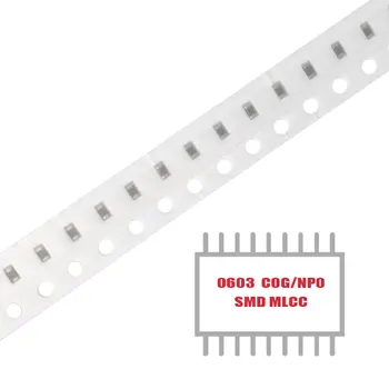 MY GROUP 100PCS SMD MLCC CAP CER 330PF 100V C0G/NP0 0603 Многослойни керамични кондензатори за повърхностен монтаж в наличност