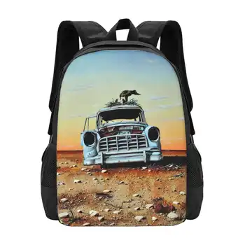 Old Holdens Never Die Ii Hot Sale Backpack Fashion Bags John Murray Artist Acrylic Colourful Funny Witty Humour Smile Outback