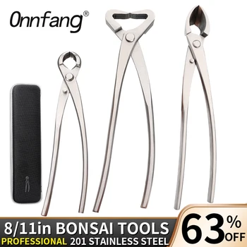 Onnfang Bonsai Инструмент за подрязване Професионален градински нож Инструменти от неръждаема стомана Качествена ножица за градинарство Градински инструмент за срязване
