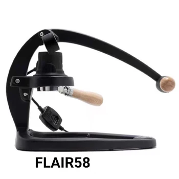 Original Flair 58 Espresso Maker - Изцяло ръчен лост за еспресо с глава за варене от неръждаема стомана и манометър