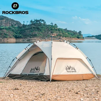 ROCKBROS Автоматична палатка за къмпинг 2-3Person преносима подвижна многофункционална дъждоустойчива слънчева устойчива на открито пътуване 