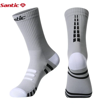 Santic Колоездене чорапи Mtb Bike многоцветни спортни чорапи дишаща окото открит бягане ски компресия чорапи
