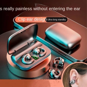 TWS Bluetooth 5.3 слушалки Безжични слушалки за костна проводимост HiFi стерео ухо кука за Huawei Nova 7 JEF-AN00 XiaoMi Poco F5