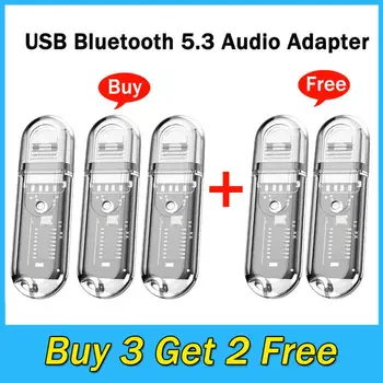 USB Bluetooth адаптер 5.3 компютър безжичен Bluetooth предавател приемник аудио Bluetooth приемник конектор за кола