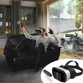 VR очила Мащабируеми 3D VR слушалки за мобилен телефон Виртуална реалност VR слушалки с висока разделителна способност за 3D филми Панорамни видеоклипове