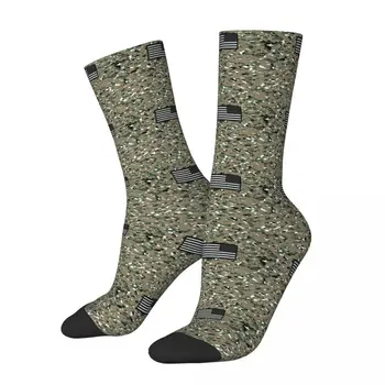 Woodland Camouflage Socks Male Mens Women Autumn Stockings Hip Hop