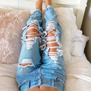 Y2k панталони Loose полиестерни апликации през целия сезон Bow Mid Jeans Traf Най-продавани