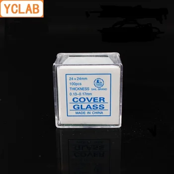 YCLAB 100PCS дебелина 0.13-0.17mm покритие стъкло медицинско лабораторно оборудване