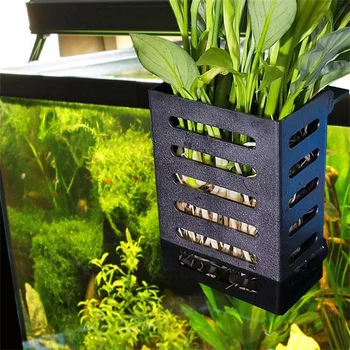 Аквариумни декорации Иновативна стойка за водни растения Естетически издръжливи Спестете място Лесен за инсталиране Декоративна рамка саксия