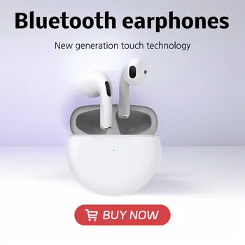 Безжичен Bluetooth ново поколение сензорна технология Air Pro 6 безжични Bluetooth слушалки мини слушалки за слушалки Xiaomi Android