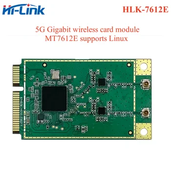 Безплатен кораб Openwrt MT7612E Мини PCIe WiFi5 5.8G WiFi безжична HLK-7612E WIFI двойна гигабитова мрежова карта Linux Android MT7621