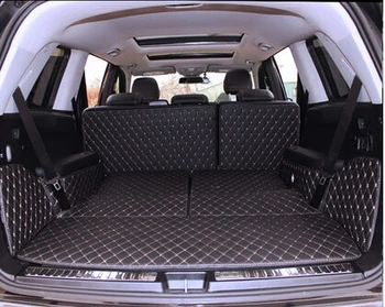 Високо качество! Специални стелки за багажник за Мерцедес Бенц GLS 350 2019 7 места килими за обувки карго лайнери за GLS350 2018-2016