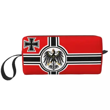 Германска DK Райх империя на флага Козметична чанта за жени грим чанти Германия горд пътуване ежедневно тоалетна чанта организатор Merch