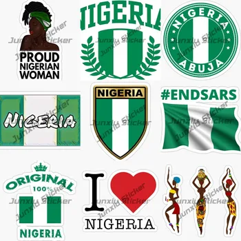 Горд нигерийски жена Нигерия Decals Афро африкански стикер НИГЕРИЙСКИ Нигерия Флаг Абуджа стикер Мама Африка Сладка майка стикери