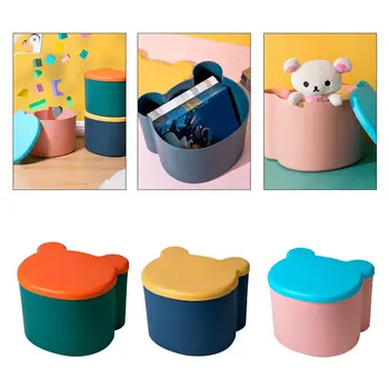 Детска кутия за съхранение на табуретки Организатор на играчки Книжен сандък Спестяване на място