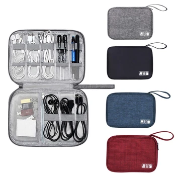 Еднослойни цифрови торбички за съхранение Кабел за данни Зарядно устройство Организатор водоустойчив дом пътуване преносими слушалки организация торбичка