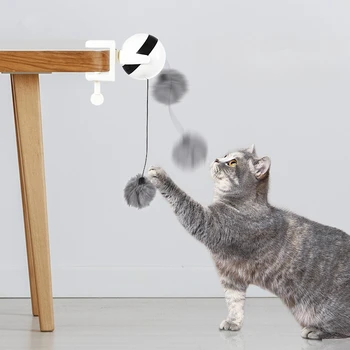 Електрическа котешка играчка Електрическа топка за повдигане Self-Hi Cat Teaser Toy Интерактивни образователни консумативи за домашни любимци